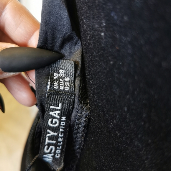 Nasty Gal Strappy Cami Front Maxi Dress Size 6 - Picture 6 of 7